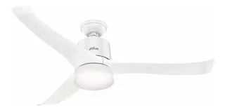 Ventilador de techo Hunter Symphony fresh white con 3 aspas, 54" de diámetro 120 V