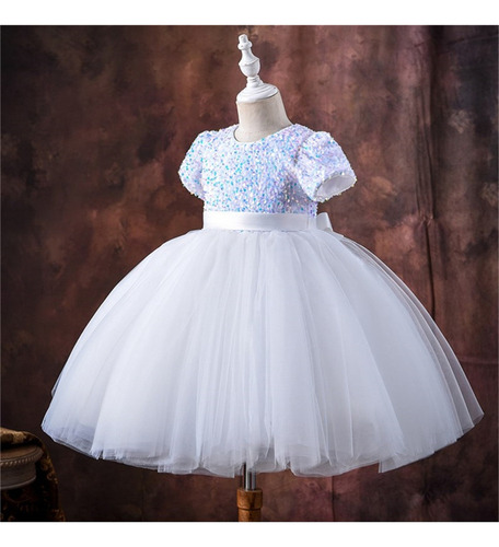 Vestido Elegante De Tul Para Fiesta De Niña Con Flores, Vest