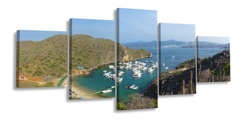 Cuadro Playa Isla El Faro Pto La Cruz Multipanel Foto Canvas