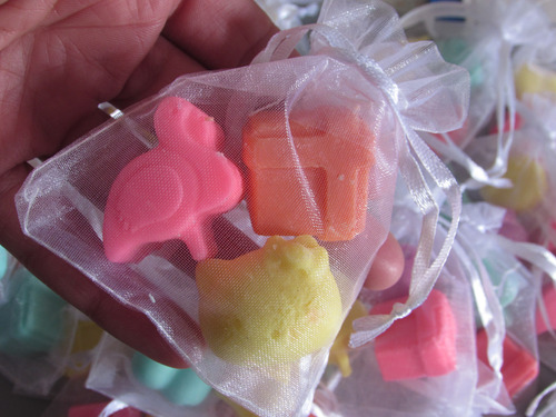 Souvenir X 3 Jabones En Bolsita De Organza