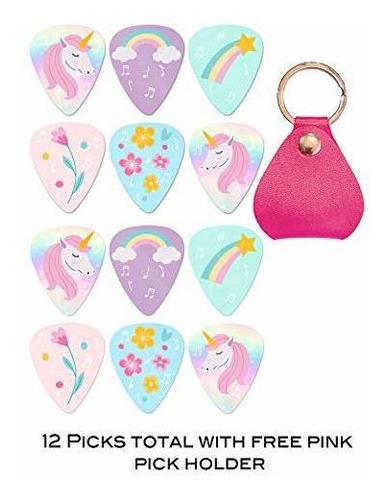 12 Precious Unicorn Guitar Picks For Kids Children Learn To