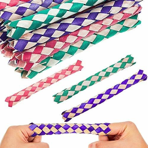 Títeres - Syhood 24 Pieces Bamboo Finger Traps Chinese Finge