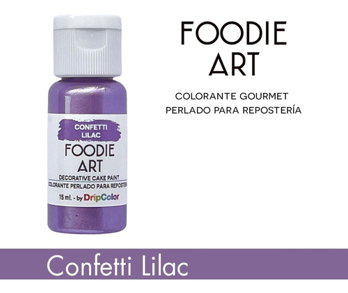 Colorante Comestible Cremoso Perlado Lilac Lila Foodie Art 