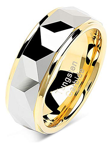 Anillo De Tungsteno 100s Joyas Para Hombre Y Mujer Alianza D