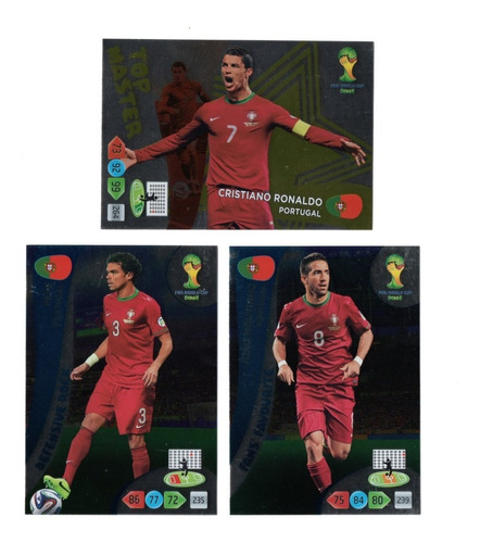 Cartas Adrenalyn Brasil 2014  Portugal Ronaldo Top Master