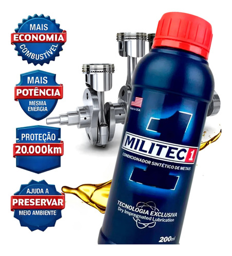 Militec 1 Condicionador De Metais 200ml Alta Performance