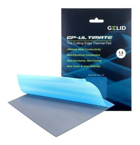 Imagen 1 de 6 de Pad Térmico Gelid Ultimate Tp-gp04-s-c 120x120x1.5mm 15w/mk