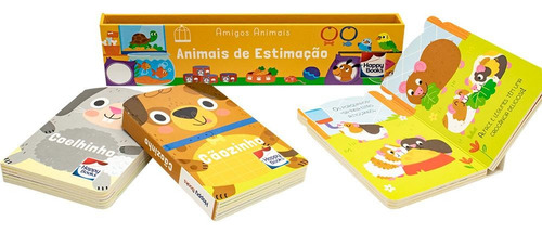 Kit Livro Amigos Animais - Animais De Estimação Really Decent Books 1a Edição 3 Livrinhos Com Capa Dura 2023 Português Editora Happy Books