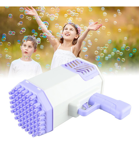 Pistola De Burbujas De 69 Agujeros Con Luz Para Niños