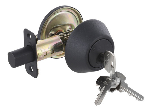 Imagen 5 de 7 de Cerrojo Cilíndrico Odis 501 Llave - Seguro - Linea 501 Negro