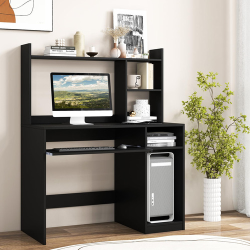 Tangkula Escritorio Para Computadora Con Gabinete De