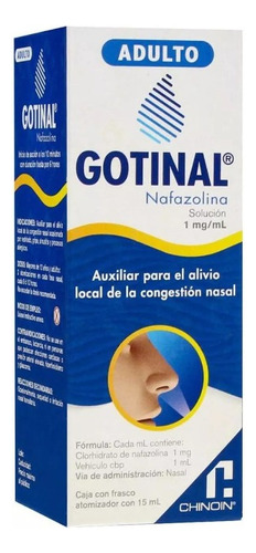 Gotinal Adulto Nafazolina Alivio Congestión Nasal 15ml