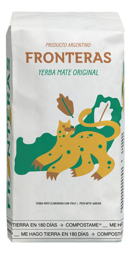 Yerba Mate Fronteras Original- Repuesto Ahora 500gs