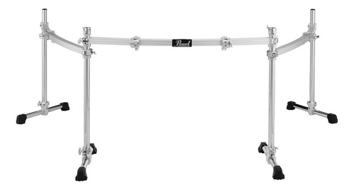 Rack De Batería Icon Con 3 Lados Curvos Dr-513c Pearl Color Plateado