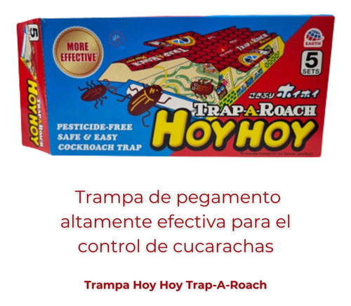 Trampa Pegajosa Hoy Hoy Para Cucarachas En Casa 20 Piezas