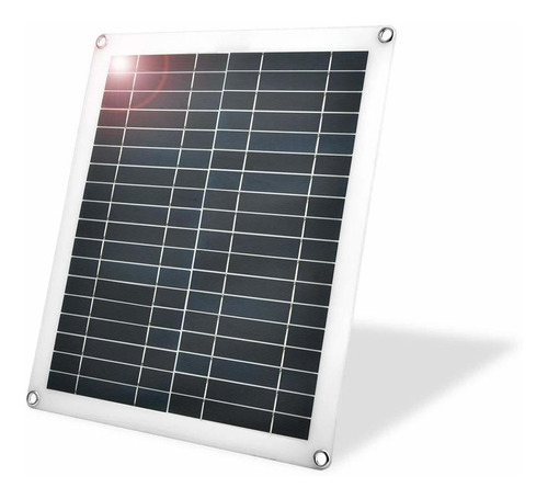 Panel Solar Flexible 25 W Resistente Al Agua Policristal