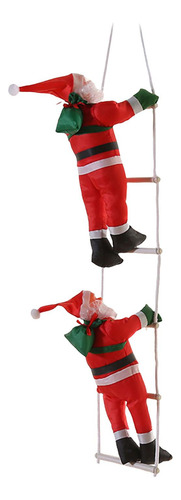 Adorno Colgante De Papá Noel Doble De 25 Cm