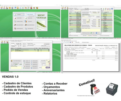 Programa Controle De Estoque, Vendas E Contas A Receber V1.0