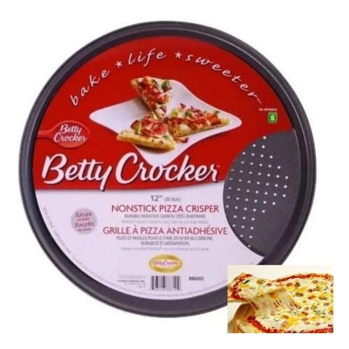 Gran Combo Molde Para Pizza + Cortador Pizza Betty Crocker