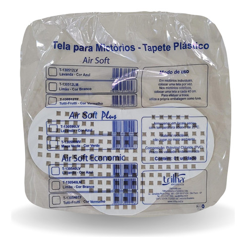 Kit Com 5 Telas Para Mictório Com Fragrância Aroma De Limão