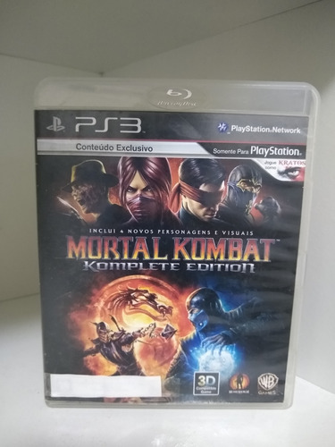 Mortal Kombat Complete Editions Ps3 Mídia Física - Completo