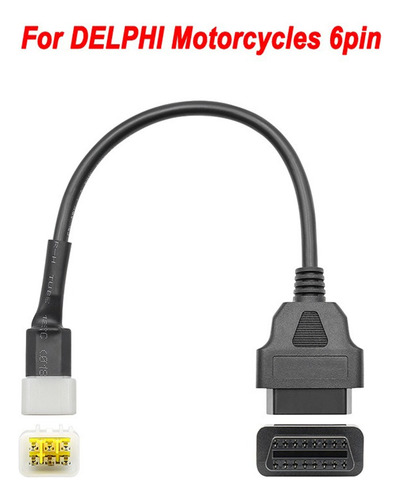 Adaptador Cable Diagnostic Motocicleta Obd Delphi De 6 A 16