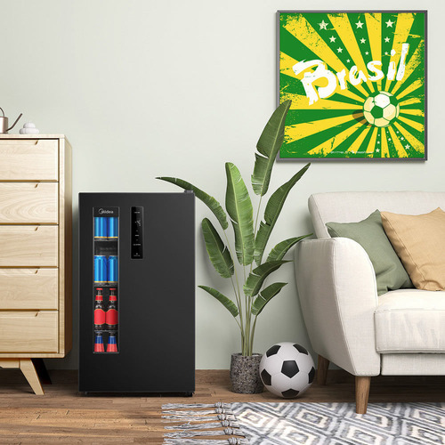 Cervejeira Preta Frost Free 82 Litros Midea Cor Preto 110v