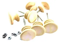 Comprar 15 Tiradores De Madera Puertas Cajones Herraje Manija  3,5