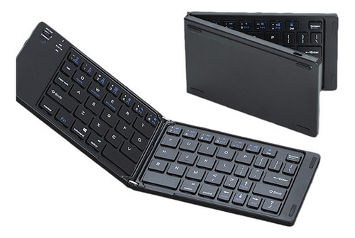 Set Teclado Y Mouse Inalámbrico Plegable Compacto Y Portátil