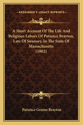 Libro A Short Account Of The Life And Religious Labors Of...