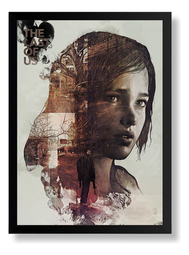 Quadro Game The Last Of Us Arte Poster Moldurado