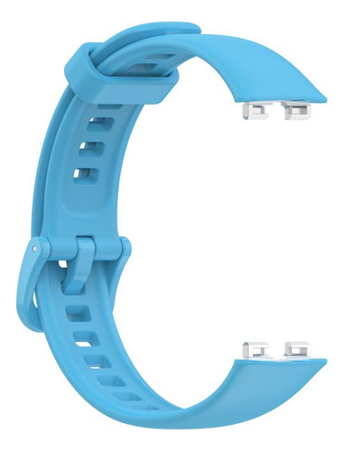 Pulseira De Silicone Com Fivela De Cor Azul Celeste Para Hua