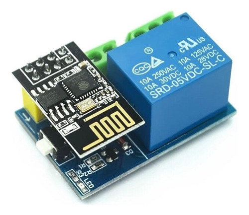 Módulo Esp-01s Esp8266 Wi-fi Com Módulo 1 Canal (1 Relé 10a)