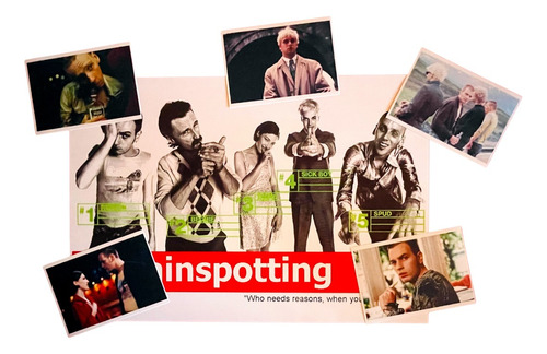 Poster -trainspotting 48x33 Cms+ 5 Postcards De 10x15 Cms