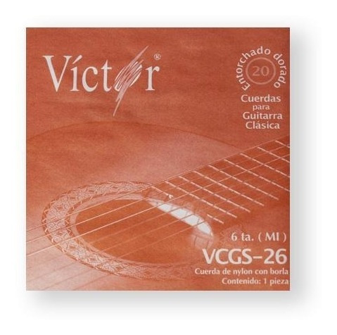 Cuerda Victor 26(10) Guitarra Clasic 6a Nylon C/borla