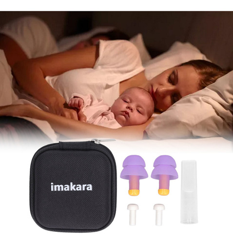 * Tapones For Dormir Reutilizables Con Cancelación De Ruido