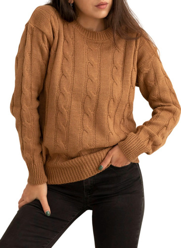 Sweater Nano, Acrílico Jersey Trenzas #n015