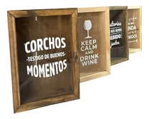 Comprar Cuadro Porta Corchos X 2u Vinos Regalo Souvenirs Frases