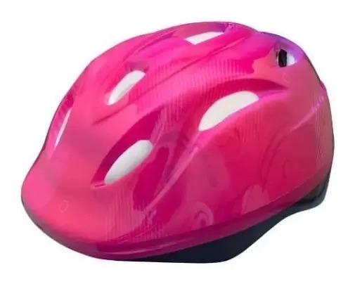 Capacete Infantil GTA Rosa Para Bicicleta Patins Skate Tam 52