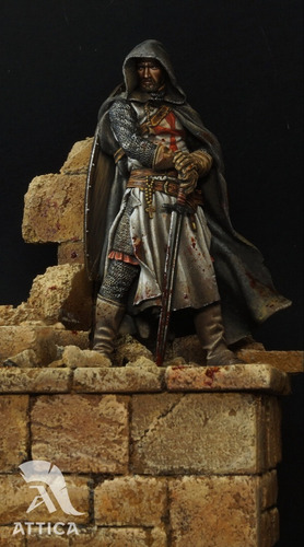 Sargento Templário Pintado Qualidade Museu