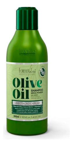 Kit Umectação Olive Shampoo 300ml +máscara 950g Forever Liss