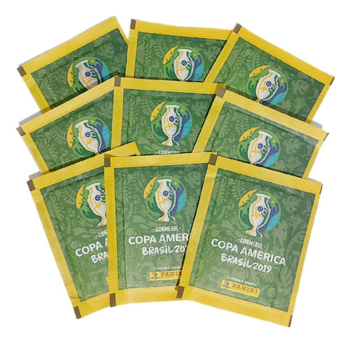 Kit 500 Figurinhas Da Copa América 2019 São 100 Envelopes Jogadores Personagem Richarlison Firmino Cassio Daniel Alves Messi Etc