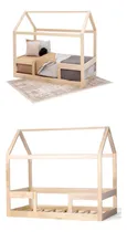 Comprar Cunas Camas De Bebe Montessori Con Rejitas Barandas  Simple