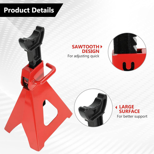 Soporte De Gato Automotriz De 6 Toneladas (12,000 Libras), S