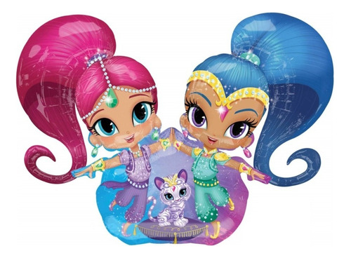 Shimmer And Shine Globo Caminante Gigante Awk Fiesta Decora