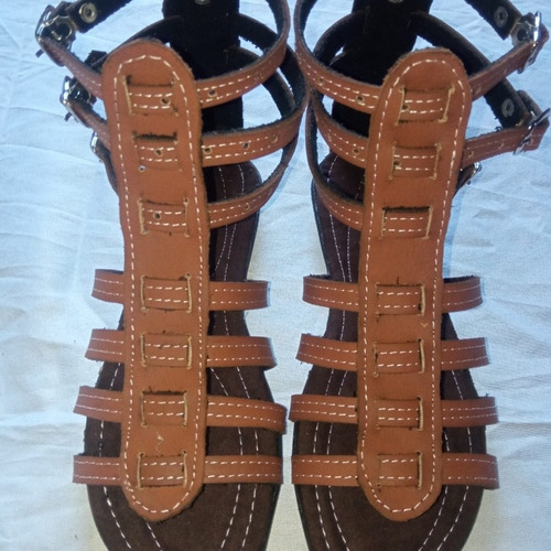 Imagen 2 de 3 de Sandalias De Cuero Romanas