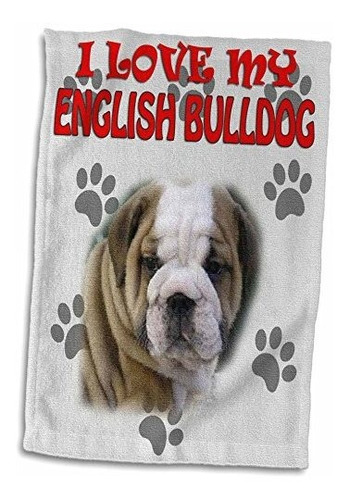 Toalla 3d De Bulldog Inglés