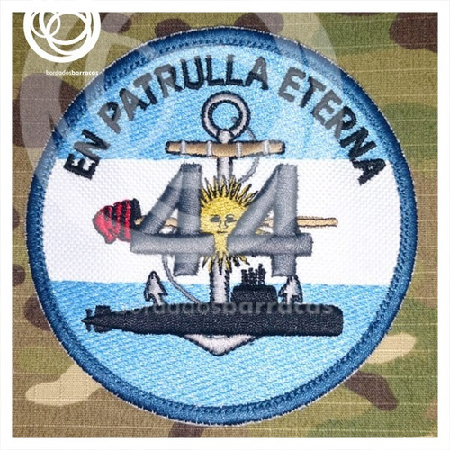 Escudo Parche Bordado Parche Ara San Juan Armada Argentina