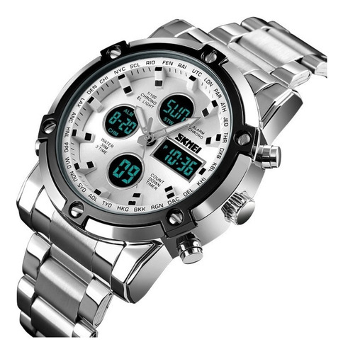 Skmei 1389 Hombre (Mod: 1389 silver)