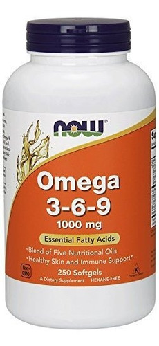 Ahora Foods, Omega 3-6-9, 1000 Mg, 250 Cápsulas Blandas.